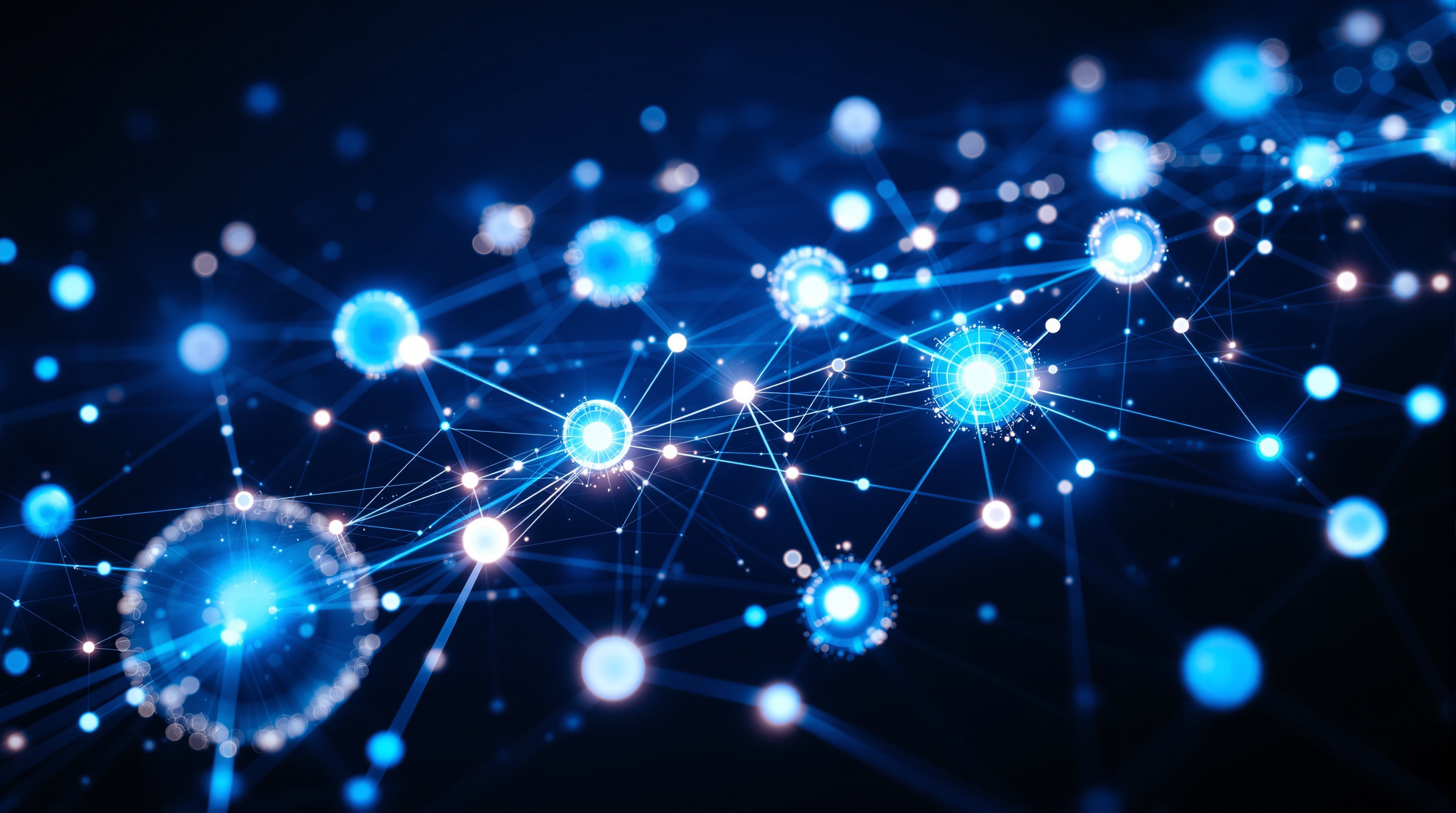 Abstract visualization of interconnected website links forming a network